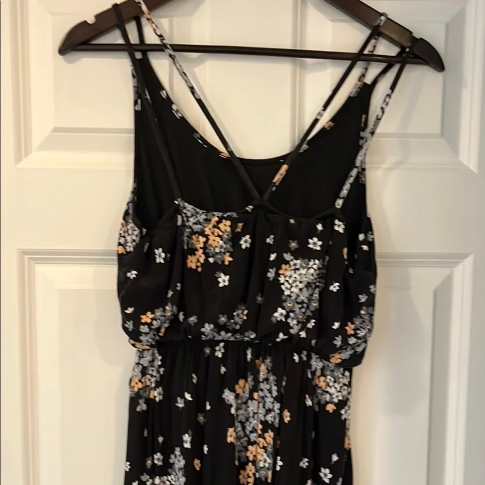 LOFT Floral Black Maxi Dress - Picture 4 of 6